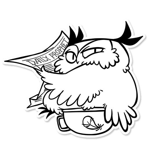 Boggart Owl sticker 45