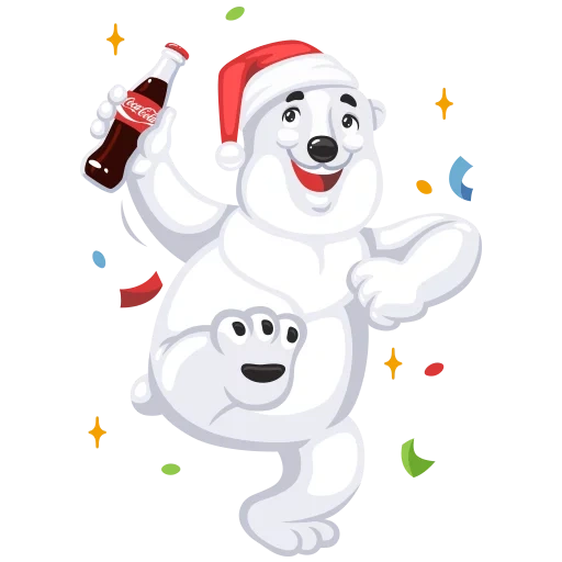 Coca-Cola New Year sticker 4