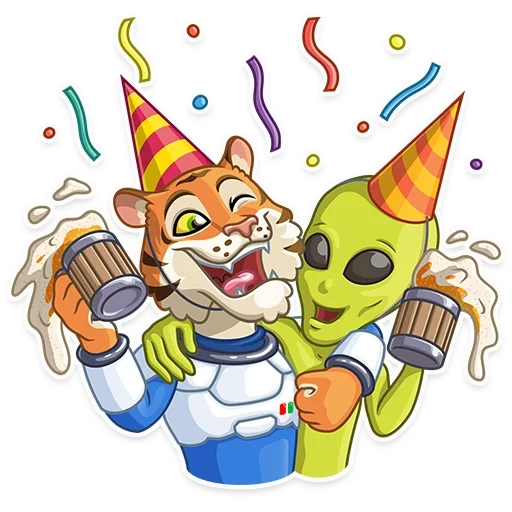 Cosmic Tiger sticker 18