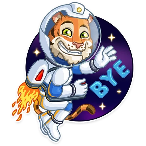 Cosmic Tiger sticker 25