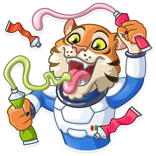 Cosmic Tiger sticker 9
