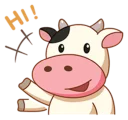Momo Cow Telegram sticker pack