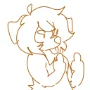 Cropped Cats (and friends) sticker 103