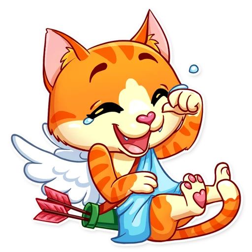 Cupid Cat Telegram sticker pack