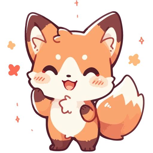 Cute Foxes cuteenotart Telegram sticker pack