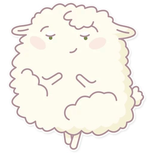 Cute Sheep sticker 11