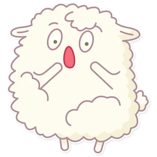 Cute Sheep sticker 14