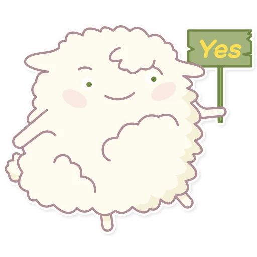 Cute Sheep sticker 18