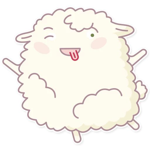 Cute Sheep sticker 21