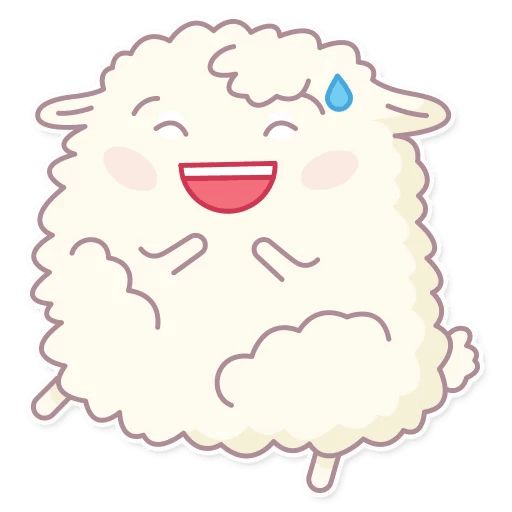 Cute Sheep sticker 24