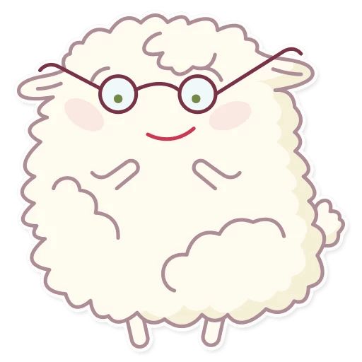 Cute Sheep sticker 25