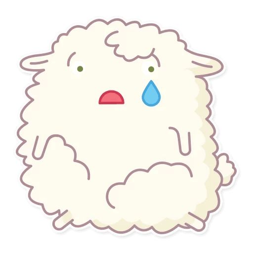 Cute Sheep sticker 6