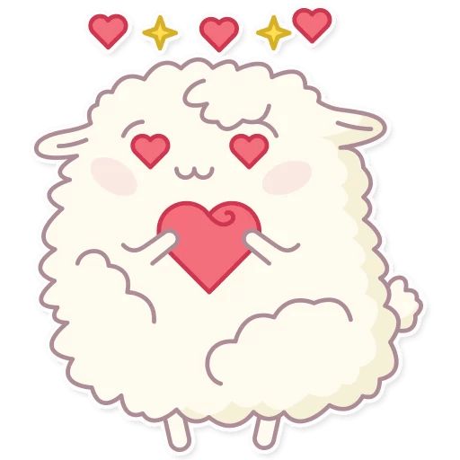 Cute Sheep sticker 8