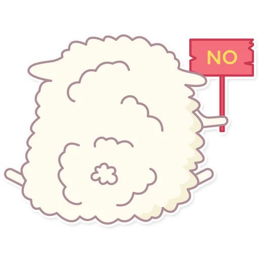 Cute Sheep sticker 9