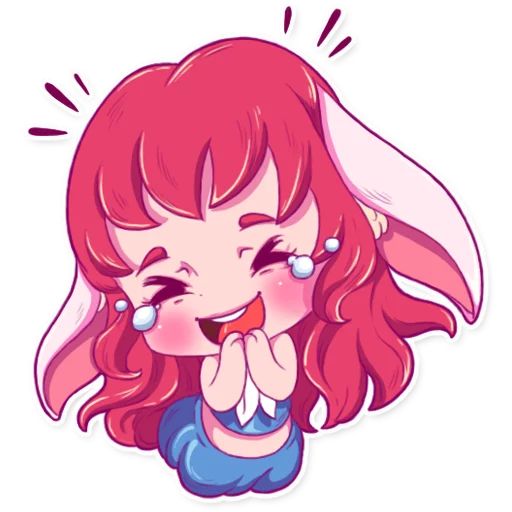 Cute Bunny Girl Telegram sticker pack