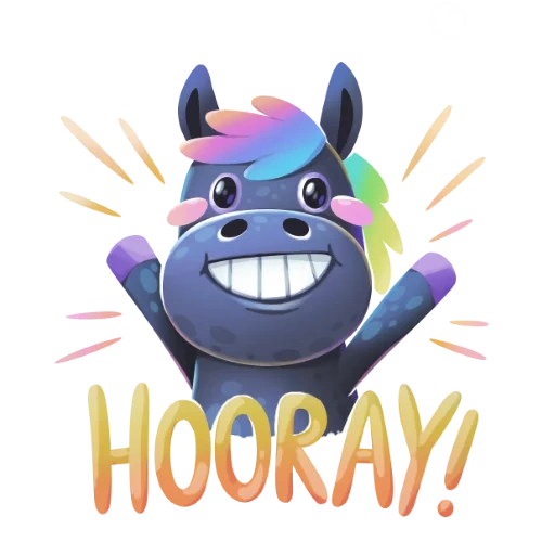 Rainbow Horse Telegram sticker pack