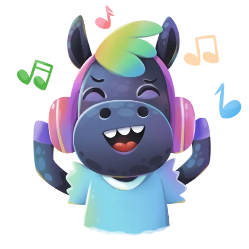 Rainbow Horse sticker 8