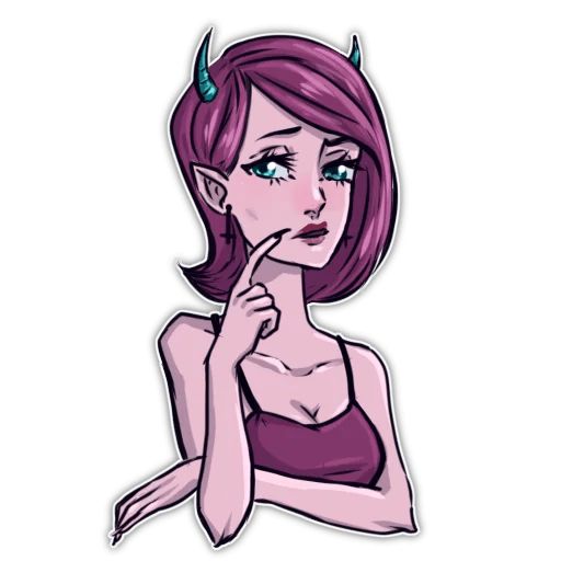 Демонесса Telegram sticker pack