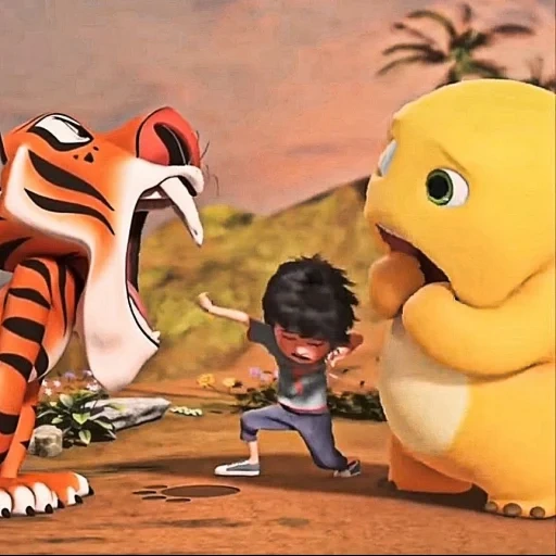 dino kuning sticker 11