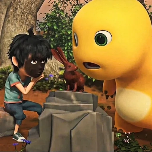 dino kuning sticker 102