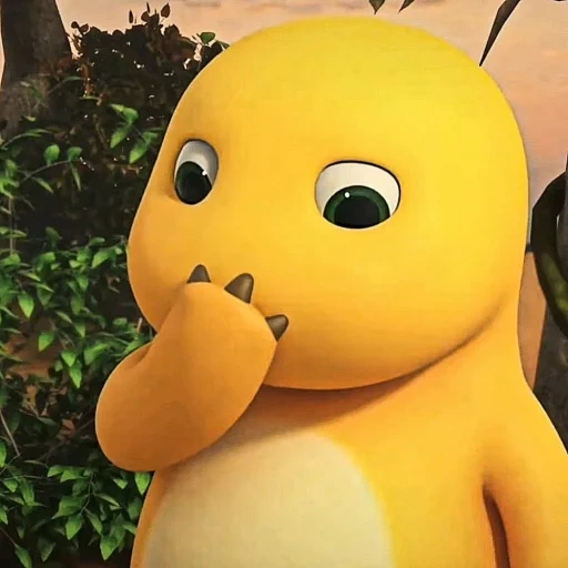 dino kuning sticker 103