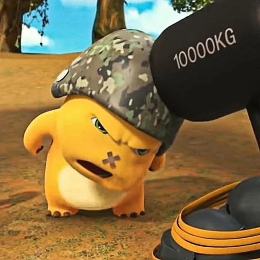 dino kuning sticker 23