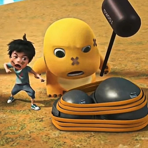 dino kuning sticker 25