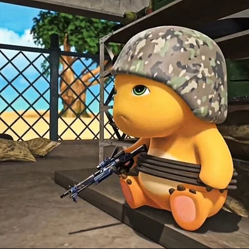 dino kuning sticker 32