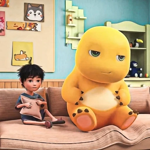 dino kuning sticker 37