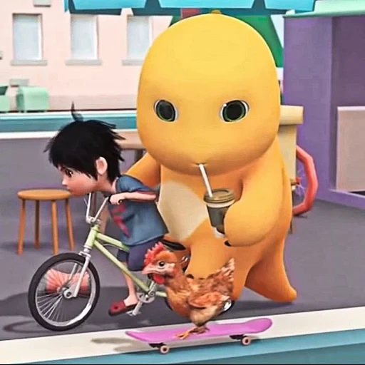 dino kuning sticker 40