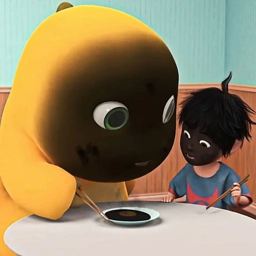 dino kuning sticker 46