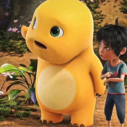 dino kuning sticker 79