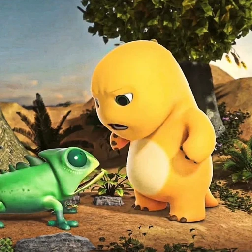 dino kuning sticker 86