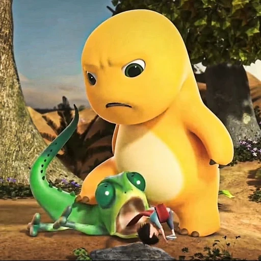 dino kuning sticker 88