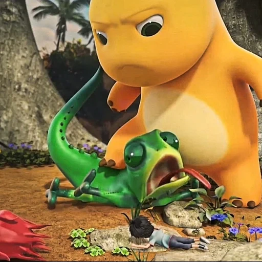 dino kuning sticker 89