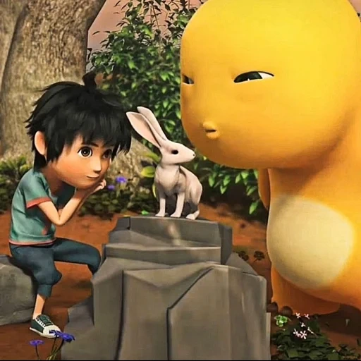 dino kuning sticker 100