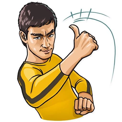 Bruce Lee sticker 3