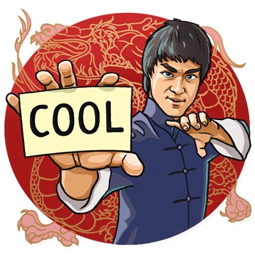 Bruce Lee sticker 6