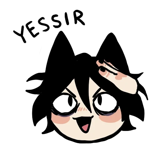 Edgy catboy sticker 14