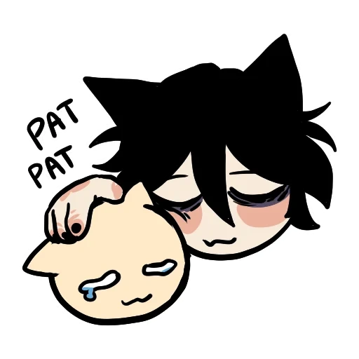 Edgy catboy sticker 22