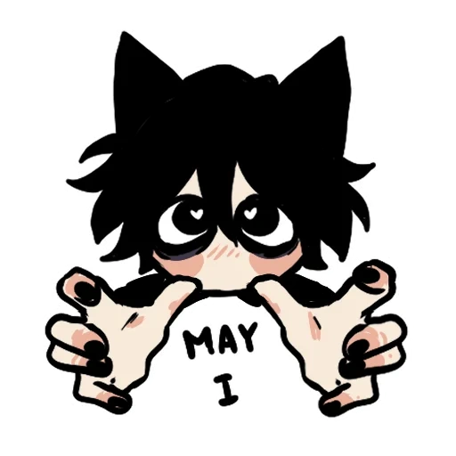 Edgy catboy sticker 25