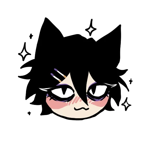 Edgy catboy sticker 26