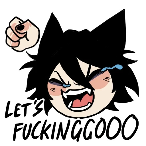 Edgy catboy sticker 44