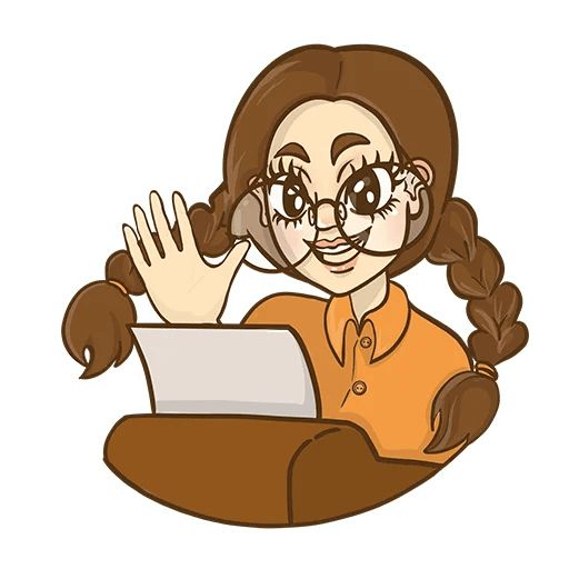 Писательница Telegram sticker pack