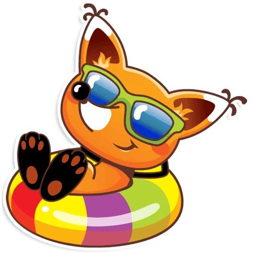 Ticky the Fox sticker 3