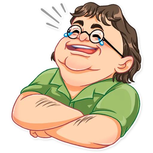 Gabe Newell Telegram sticker pack