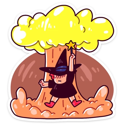 Имбирная ведьмочка :: @TgSticker sticker 10
