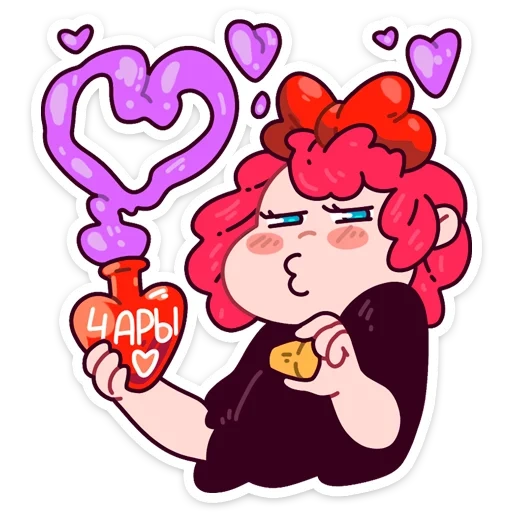 Имбирная ведьмочка :: от @stickers_vk sticker 3
