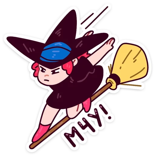 Имбирная ведьмочка :: от @stickers_vk sticker 28