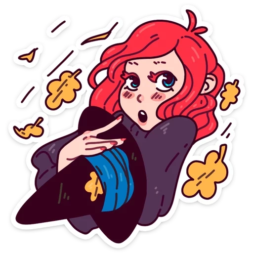 Имбирная ведьмочка :: от @stickers_vk sticker 4